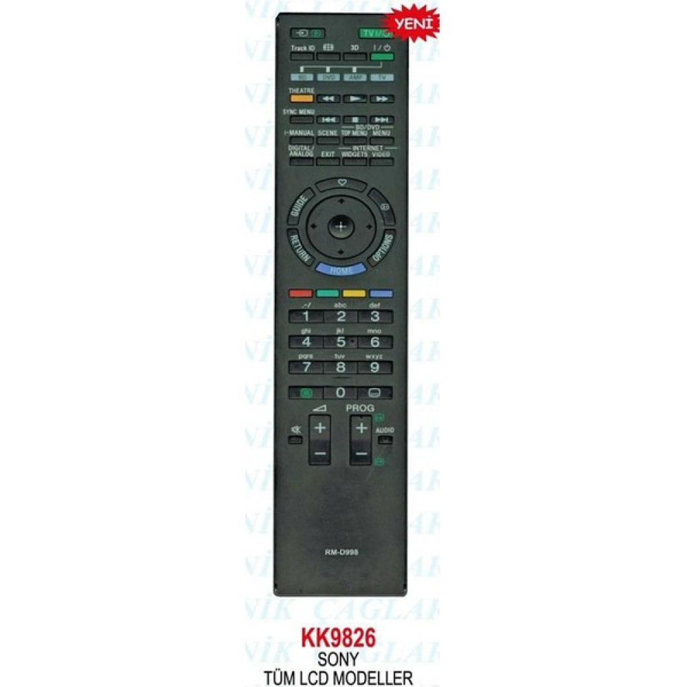 Sony Lcd-Led Tv Kumandası Rm-D998 Oto Boyaları Fiyatı