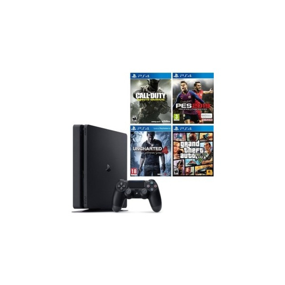 Sony Playstation 4 Slim + 2.Dualshock + 4 Oyun PlayStation 4 PS4 Oyunları Fiyatı