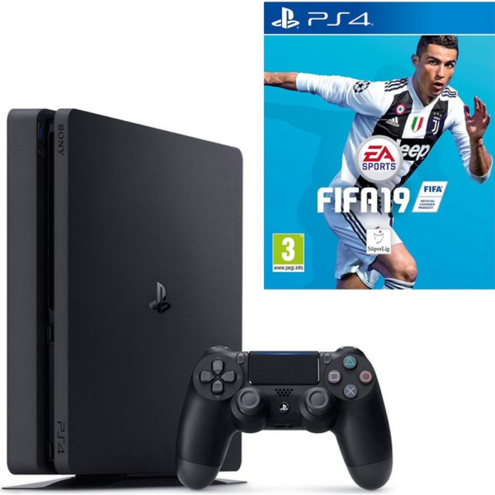 Sony Playstation 4 Slim 500 Gb Oyun Konsolu + Fifa 19 PlayStation 4 PS4 Oyunları Fiyatı