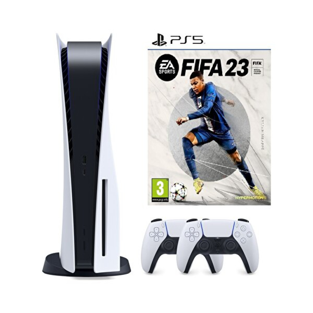 Sony Playstation 5 Diskli Oyun Konsolu + 2. Dualsense Kol + Fifa 23 PS5 Oyun (İthalatçı Garantili) Playstation Oyun Konsolu Fiyatı