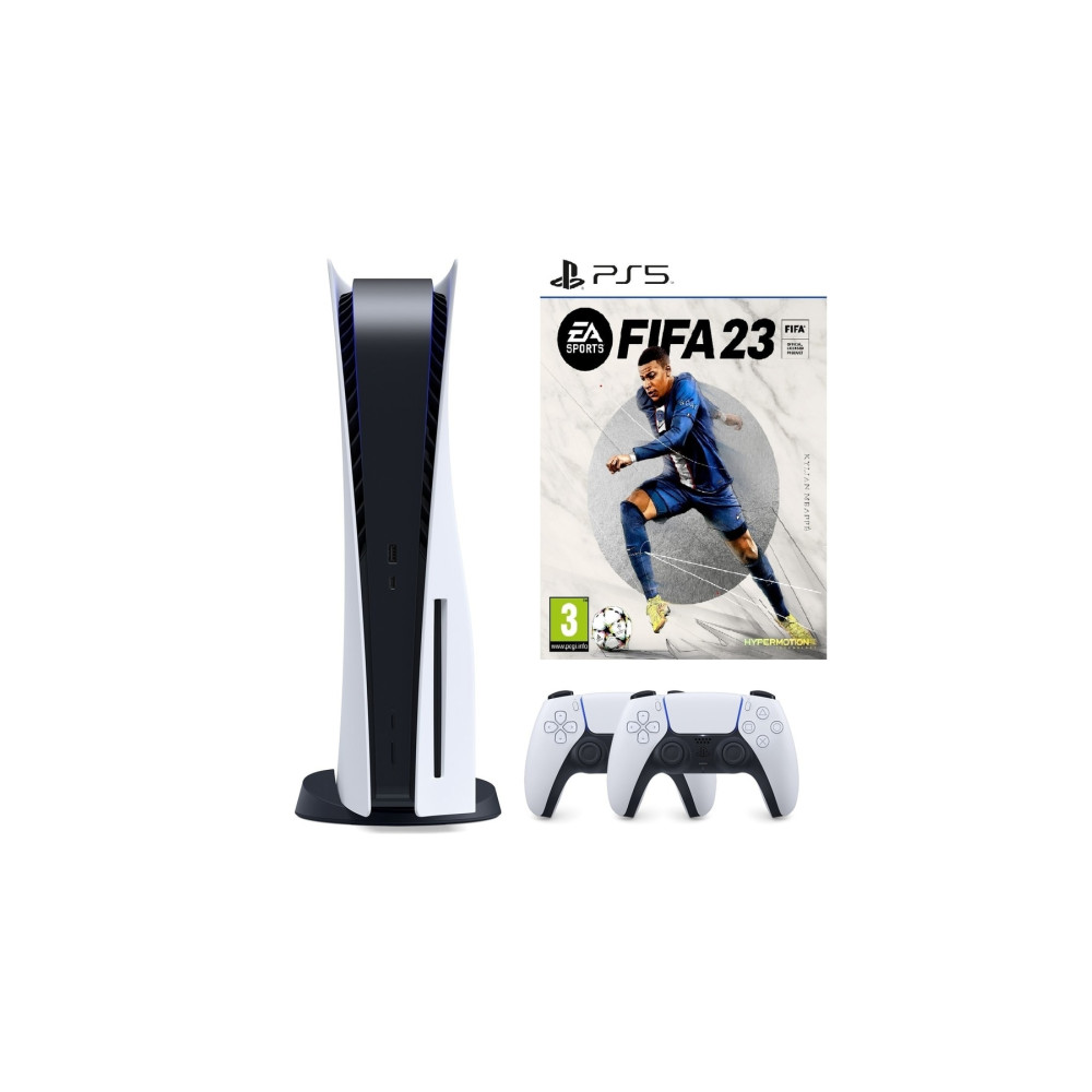 Sony Playstation 5 ( Ithalatçı Garantili) +2. Dualsense Kol + Ps5 Fifa 23 Playstation Oyun Konsolu Fiyatı