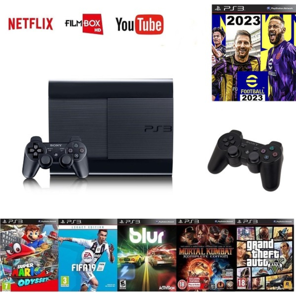 Sony Ps3 250GB + 2 Adet Sıfır Gamepad + 50 Oyun Pes 2023, Çocuk Oyunları PlayStation 2 - 3 Oyunları Fiyatı