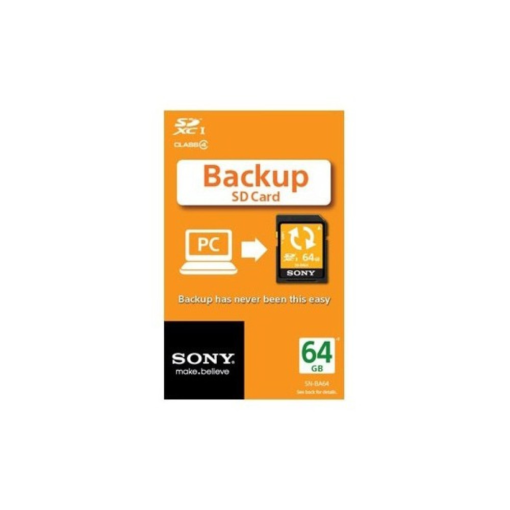 Sony Sn-Ba64 64Gb Backup Sdxc Pc Yedekleme Kartı Hafıza Kartları Fiyatı