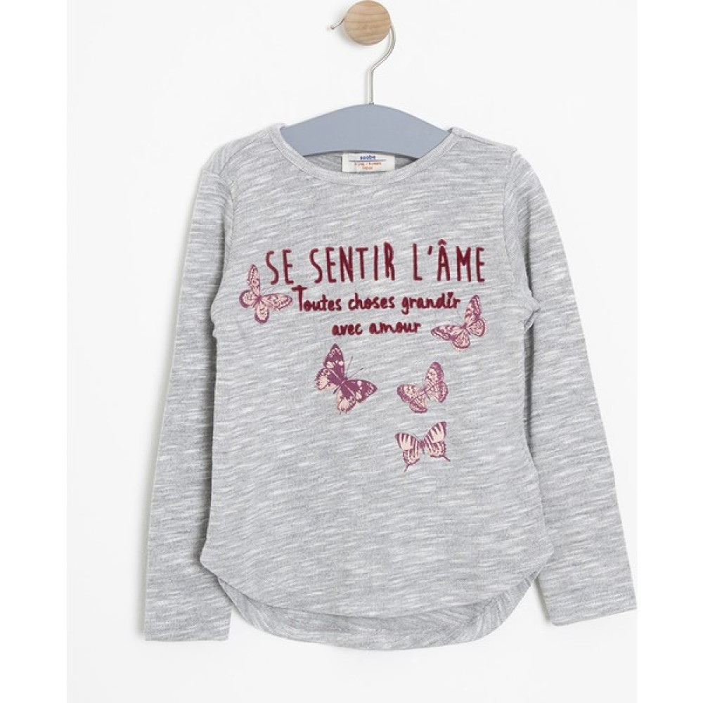 Soobe Kız Çocuk Sweatshirt Gri Melanj (3 - 12 Yaş ) Kız Çocuk Sweatshirt Fiyatı