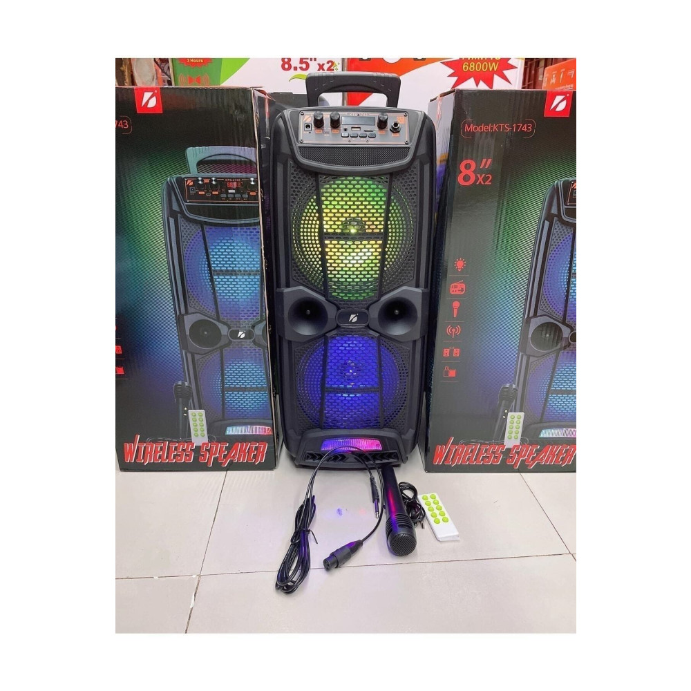 SOONBOX Mikrofonlu Bluetooth Hoparlör 8x2 Toplantı Parti Eğlence Led Işıklı Sd Kart Fm Usb Girişli Speaker Bluetooth Hoparlör Fiyatı