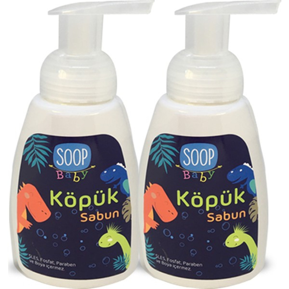 Soop Baby Köpük Sabun Sevimli Dinazor 2'li Paket Bebek Sabunu Fiyatı