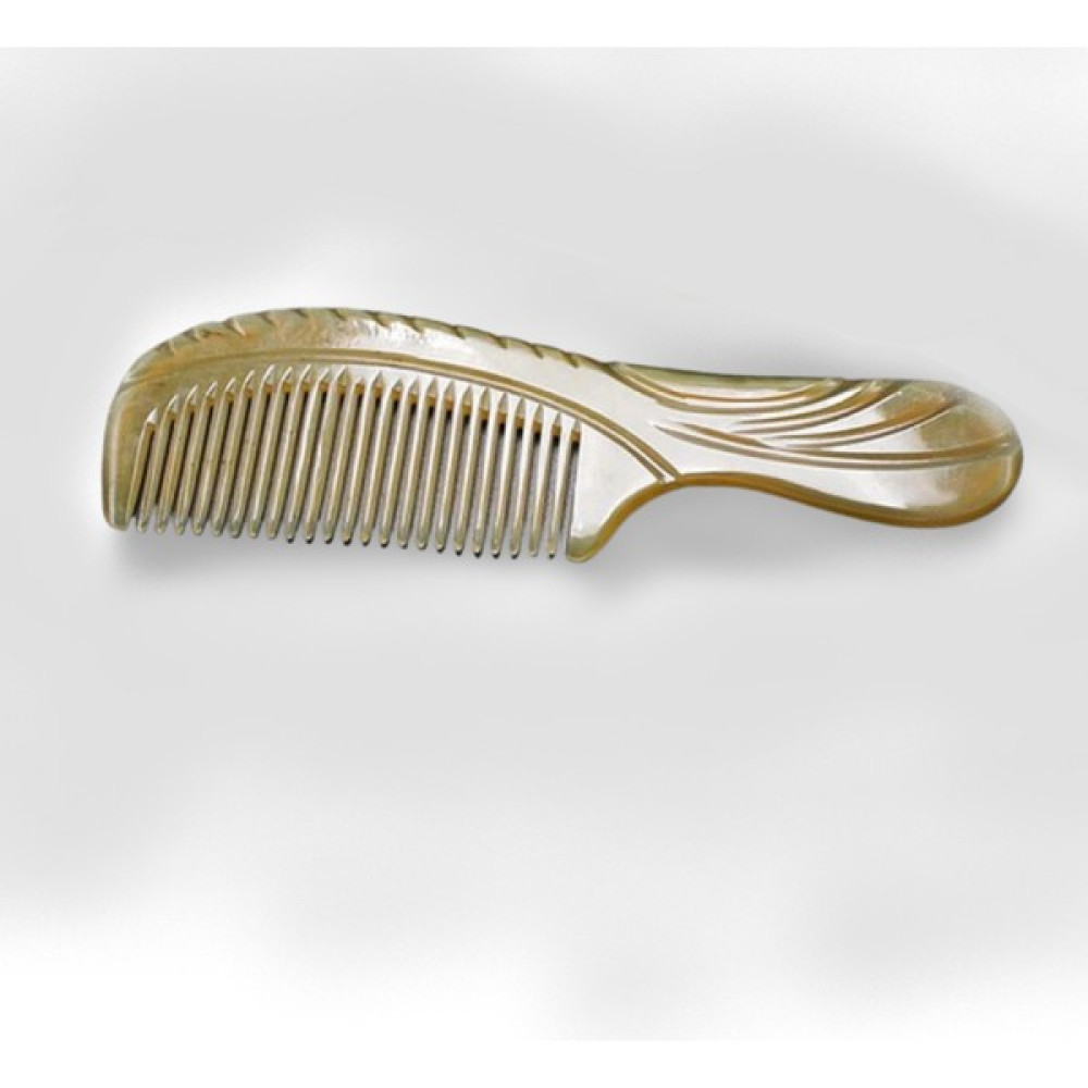 Sorendy Mini Saplı Çanta Tarağı - Doğal Kemik - Boynuz Saç Tarağı - El Yapımı - Saplı - 16 cm - Koyu Sarı Saç Fırçası ve Tarağı Fiyatı