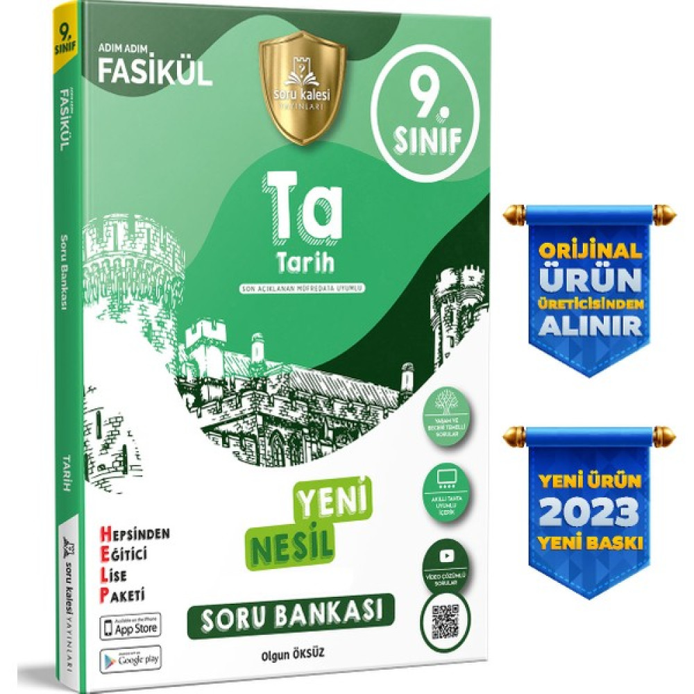 Soru Kalesi Yayınları 2023 9. Sınıf Tarih Konu Özetli Soru Bankası Fasikülleri Ders Sınav Kitapları Fiyatı