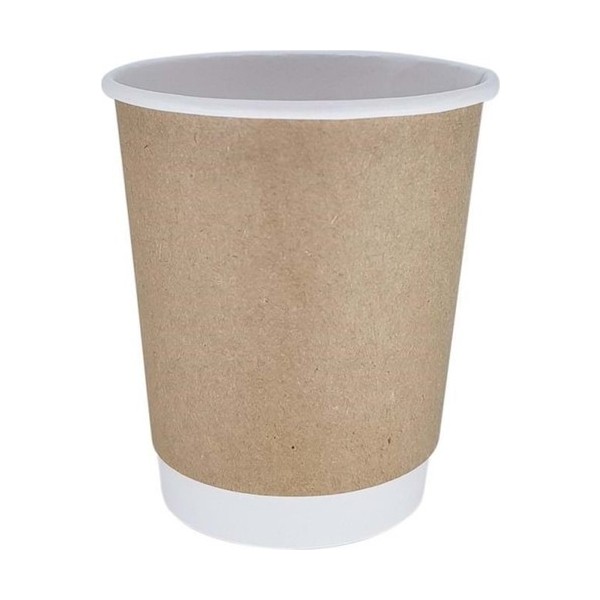 Sos Tedarik Double Wall (Çift Duvar) Kraft Karton Bardak 8 Oz 100'lü Fincan / Bardak / Kahve Takımı Fiyatı