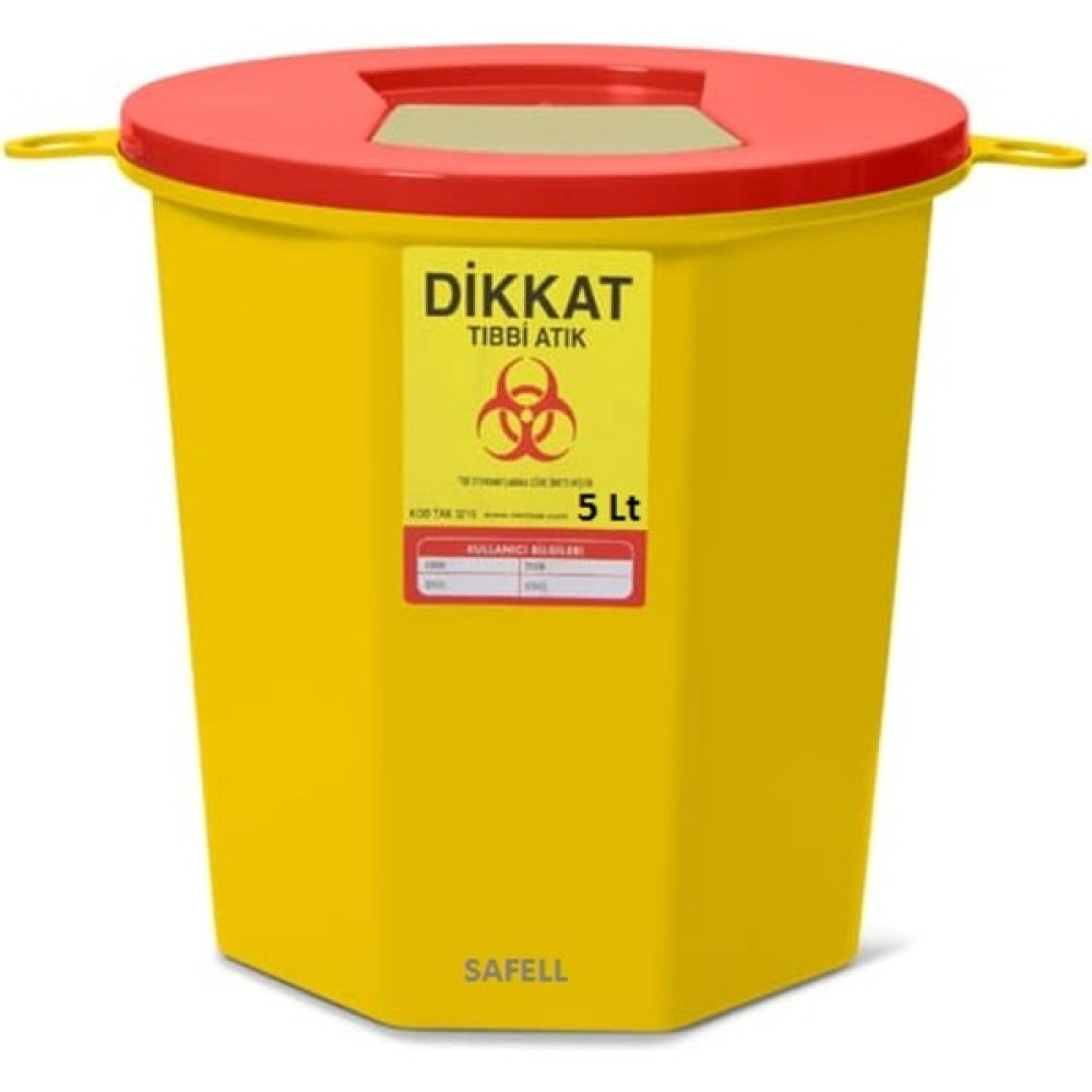 Sos Tedarik Tıbbi Atık Kovası 5 Lt 10 Adet Eşya Saklama / Düzenleme Fiyatı