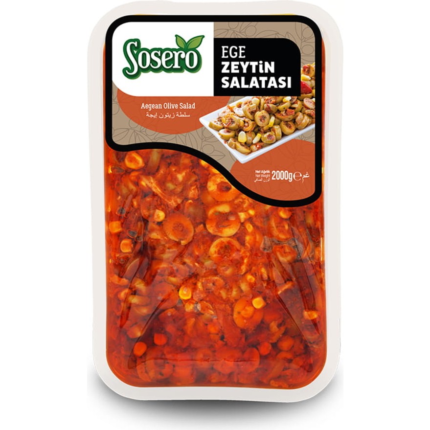 Sosero Ege Zeytin Salatası 1700 gr - 1,7 kg Diğer Fiyatı