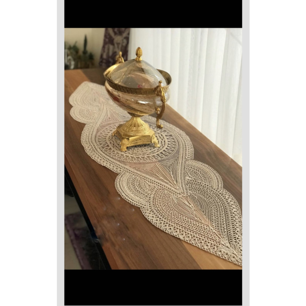 SosyeteDükkanı Bej Oval Runner Runner Fiyatı