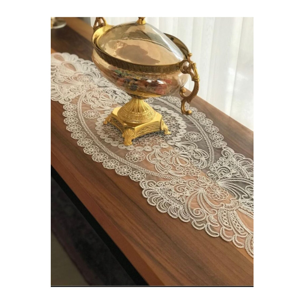 SosyeteDükkanı Yeni Runner Krem (115X35CM) Runner Fiyatı