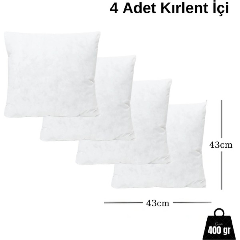 Soub Sleep 4 Adet Kırlent Içi 400 gr 43X43 cm Kırlent / Mobilya Yastığı Fiyatı