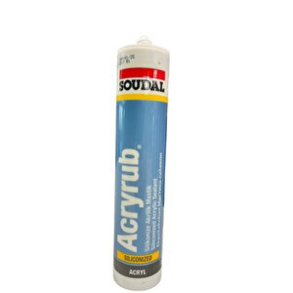 Soudal Acryrub Sılıkonıze Mastik Beyaz Yapı Kimyasalları & Yapıştırıcılar Fiyatı