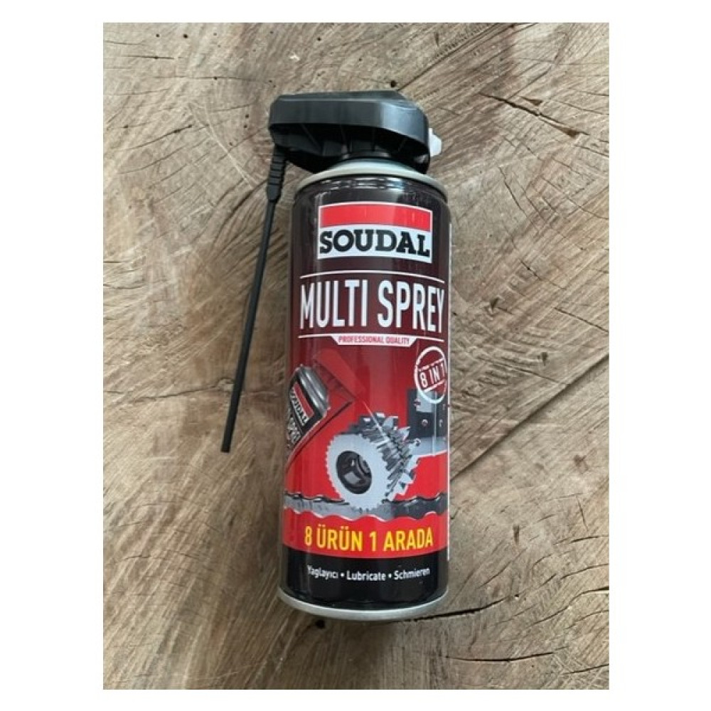 Soudal Pas Sökücü Sprey Yağ Çok Amaçlı Zincir Dişli Yağı 400ML 8ın1 - 1 Adet Bakım Spreyleri Fiyatı