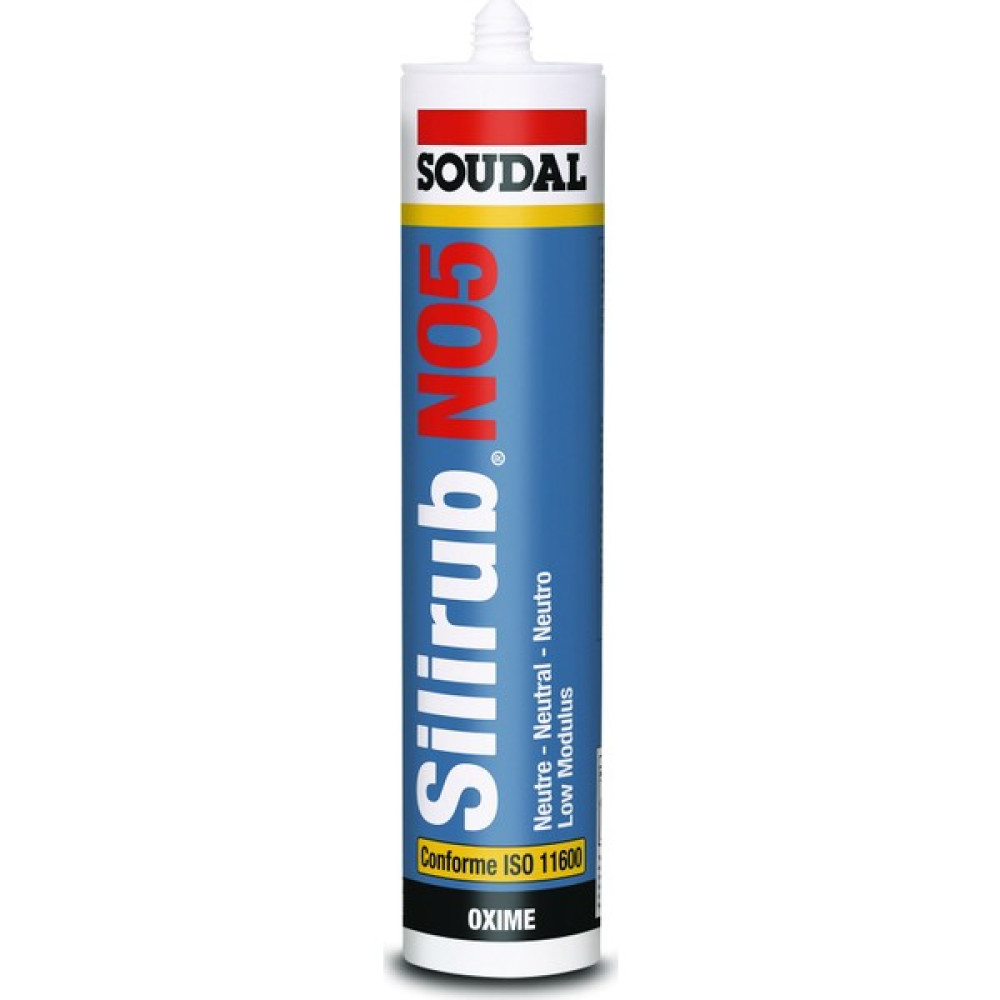Soudal Sılırub No5-He Notr Dış Cephe Silikon Kartuş 300Ml - Şeffaf Nalburiye & Hırdavat Fiyatı