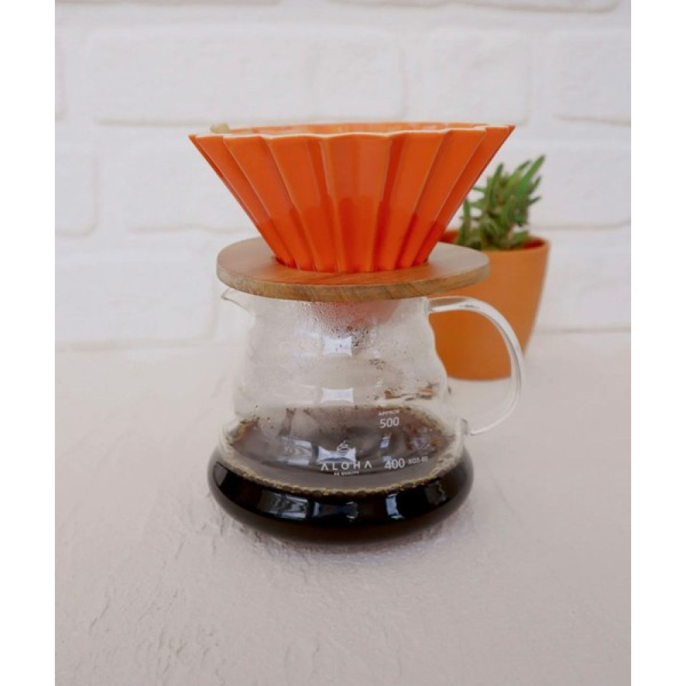 Sought After Coffee V60 Ahşap Standlı Origami Turuncu - V60DRİPPER Çay / Çaydanlık Setleri Fiyatı