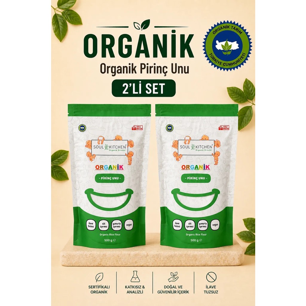 Soul Kitchen Organik Pirinç Unu 500 gr -2'li Avantaj Paket - Diğer Fiyatı