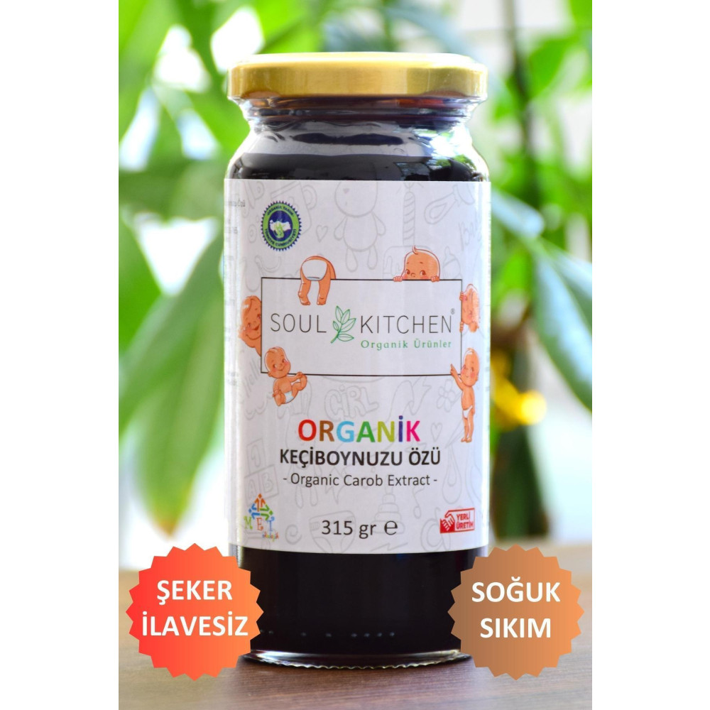 Soul Kitchen Organik Ürünler Organik Bebek Keçiboynuzu Özü 315gr-(SOĞUK SIKIM) (ŞEKER İLAVESİZ) Tahin Pekmez ve Helva Fiyatı