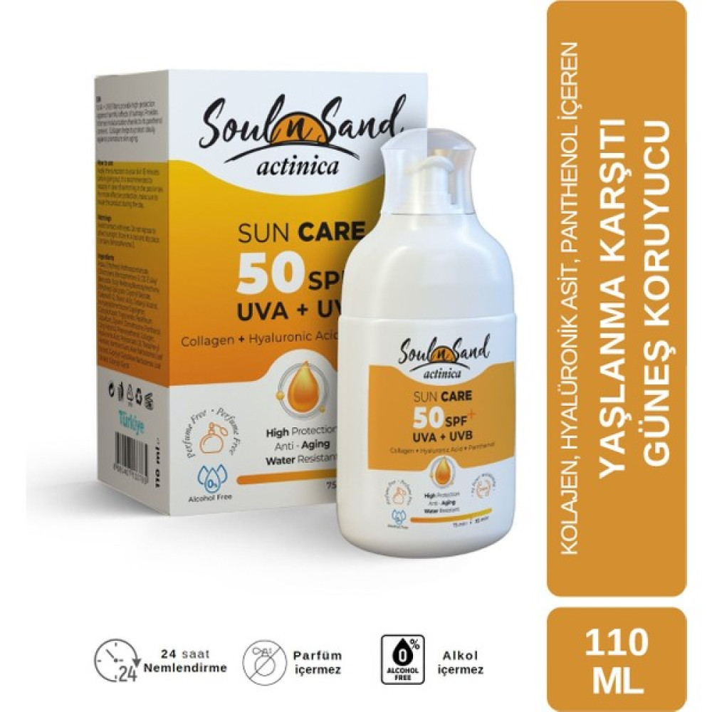 Soul N Sand Actinica Spf 50 Güneş Kremi 110 ml Güneş Kremleri ve Losyonları Fiyatı