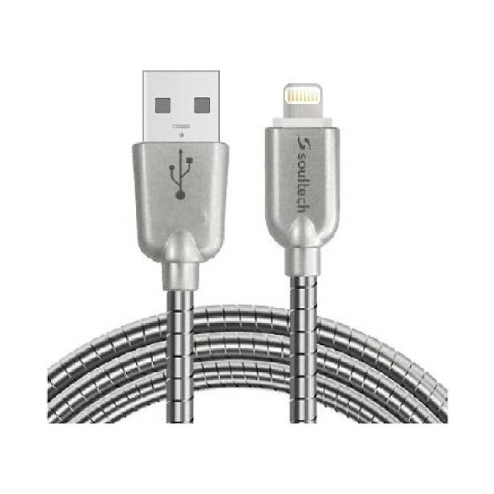 Soultech 2.4 A Lightning ( Apple ) Hızlı Data Şarj Kablosu Metal Cep Telefonu Kablosu Fiyatı