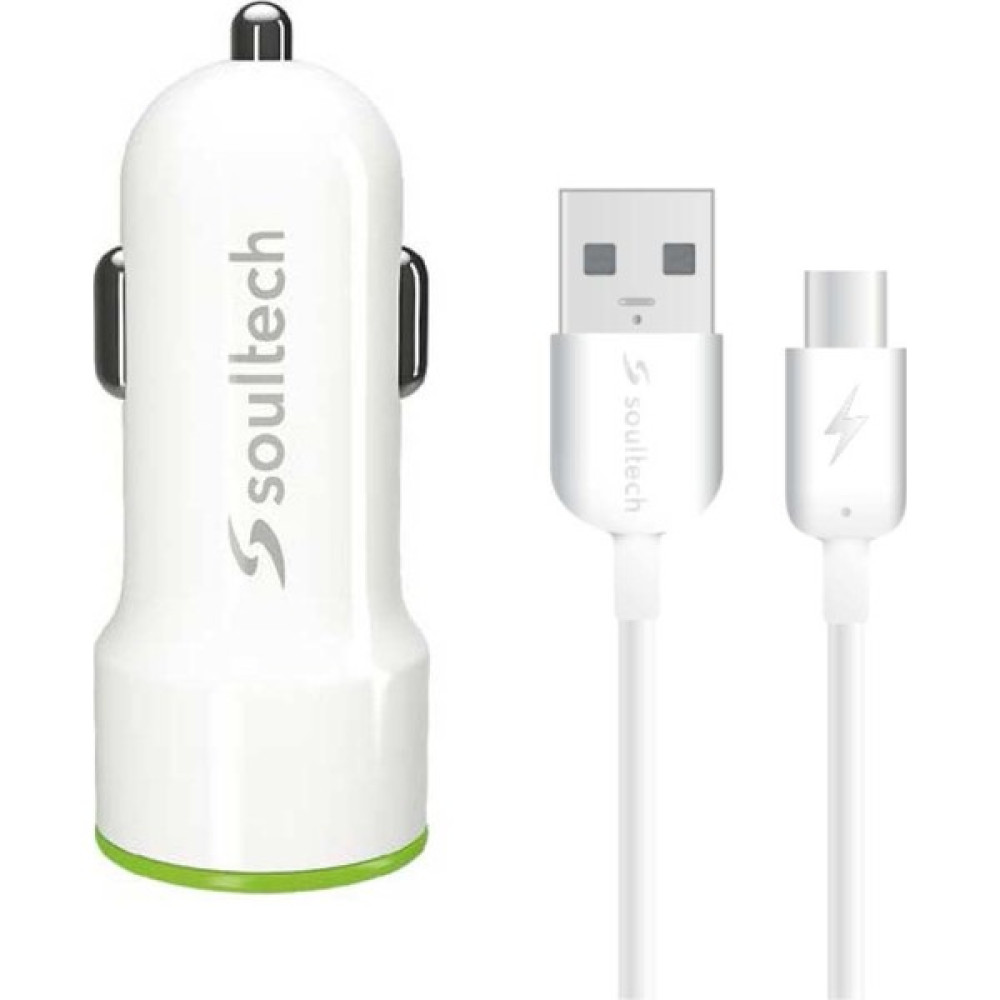 Soultech 3.1 A Fast 2 Hızlı Araç Şarjı Ve Typec Data Şarj Kablosu Cep Telefonu Araç Kiti Fiyatı