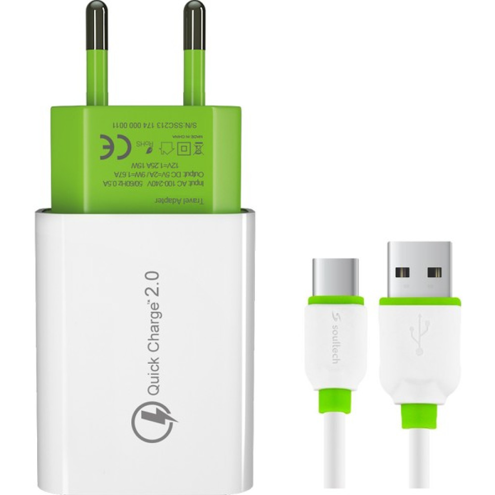 Soultech Type-C Quik Charge 2.0 Cep Telefonu Şarj Cihazı Fiyatı