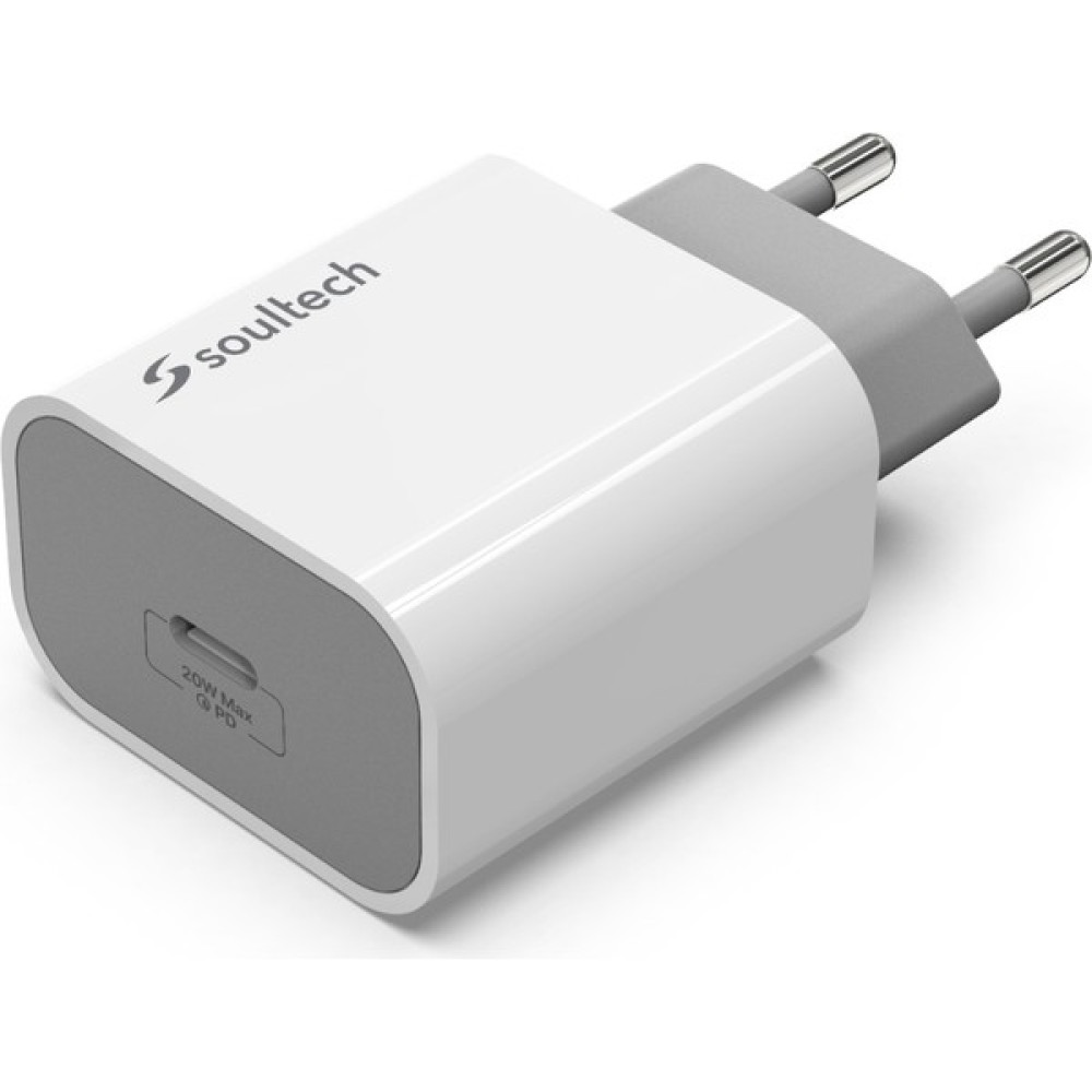 Soultech Usb-C 20W Hızlı Şarj Aleti + Type-C - iPhone Uyumlu 3A Platinum Şarj ve Data Kablosu - Beyaz Cep Telefonu Şarj Cihazı Fiyatı