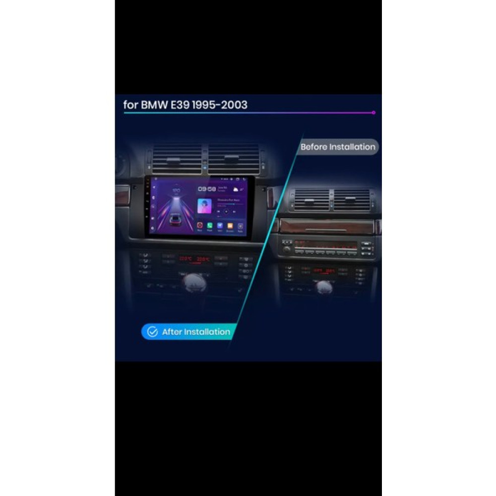 Sound City Bmw E-39 1996-04 Multimedya 4gb Ram 64 GB Hafıza CarPlay/androidauto kamera hediyeli - Siyah Oto Görüntü Sistemleri Fiyatı