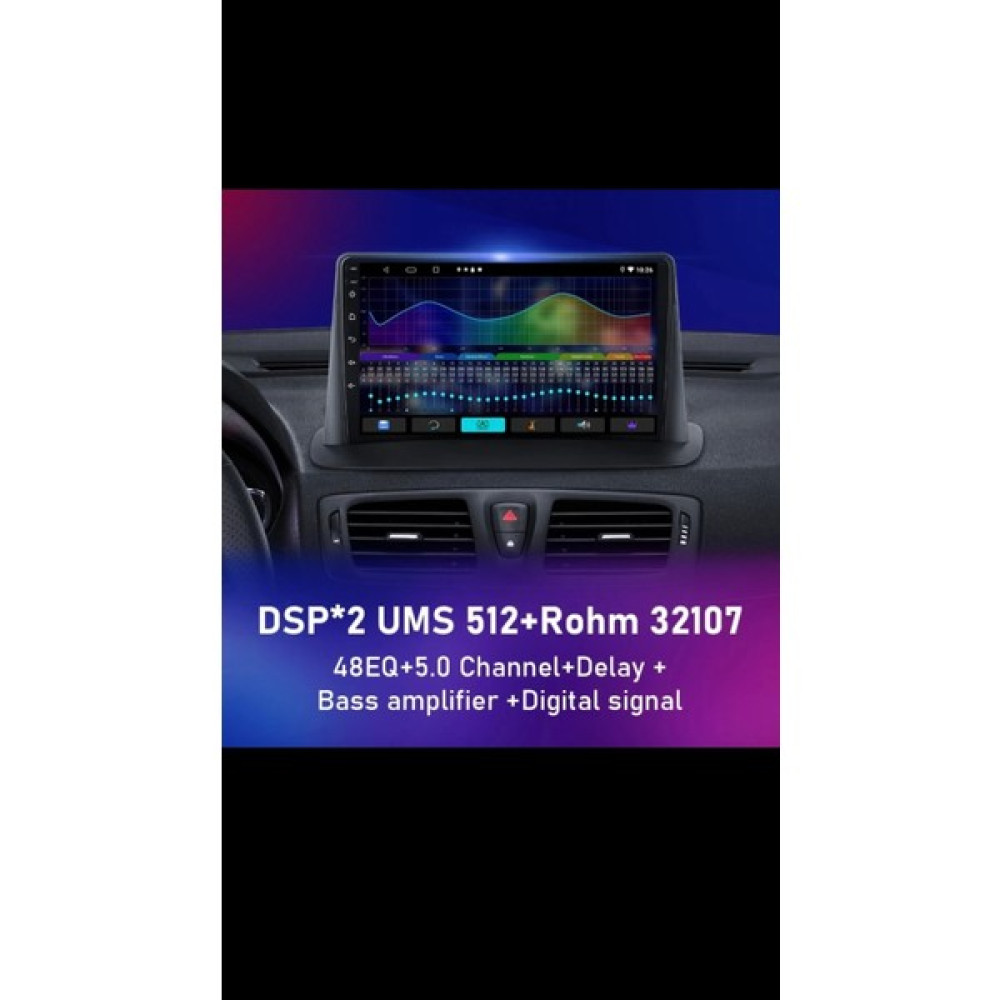Sound City Renault Megane 3 2010-16 Multimedya 2gb Ram 32 GB Hafıza CarPlay/androidauto kamera hediyeli - Siyah Oto Görüntü Sistemleri Fiyatı