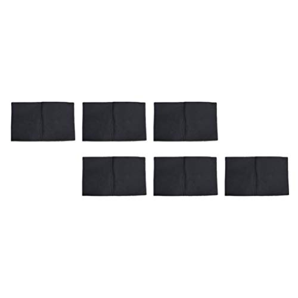 Sound Panels 6pcs Sound Insulation Cotton Sound Absorbing Pads Soundproof Panels Auto Accessories Noise Reduction, Black, Medium