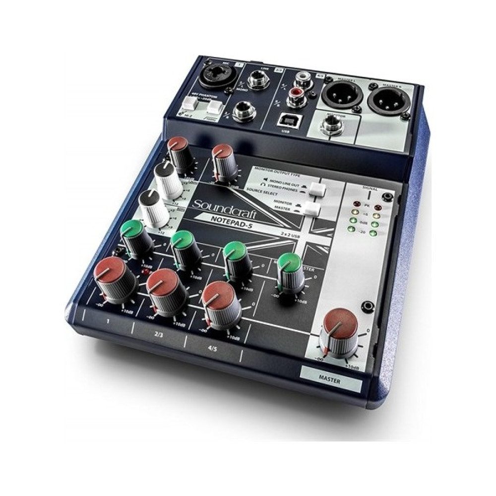 Soundcraft Notepad 5 Channel Desktop Mixer With Usb Oto Boyaları Fiyatı