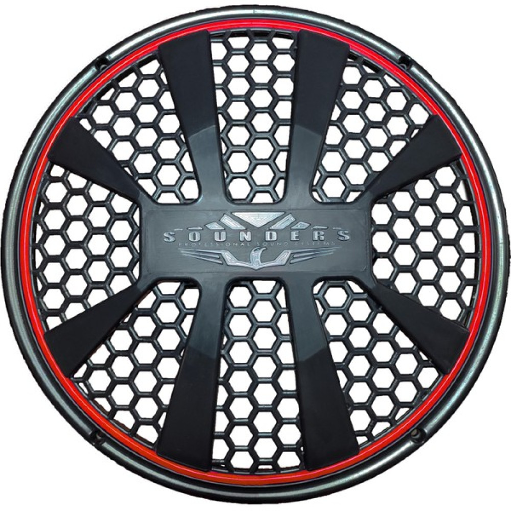 SOUNDERS Neon Işıklı 30 cm Hoparlör Kapağı - 1 Adet - Kırmızı Oto Hoparlörleri & SubWoofer Fiyatı