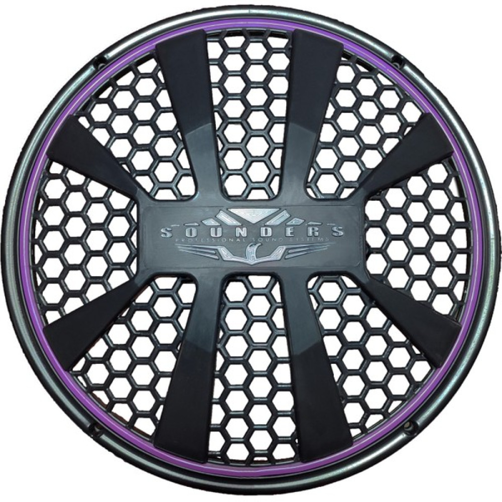 SOUNDERS Neon Işıklı 30 cm Hoparlör Kapağı - 1 Adet - Mor Oto Hoparlörleri & SubWoofer Fiyatı