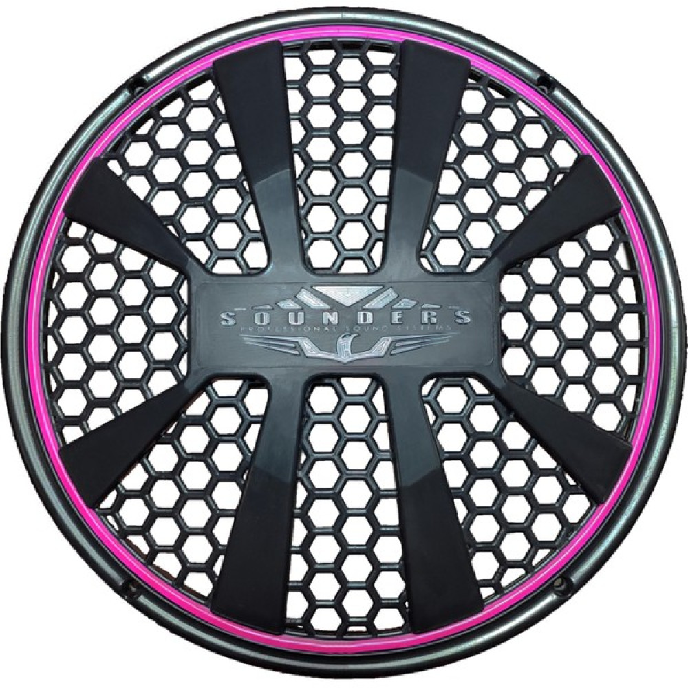 SOUNDERS Neon Işıklı 30 cm Hoparlör Kapağı - 1 Adet - Pembe Oto Hoparlörleri & SubWoofer Fiyatı