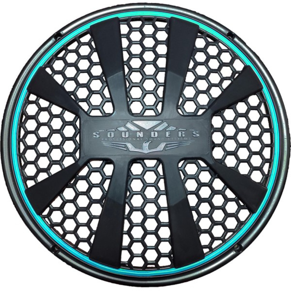 SOUNDERS Neon Işıklı 30 cm Hoparlör Kapağı - 1 Adet - Turkuaz Oto Hoparlörleri & SubWoofer Fiyatı