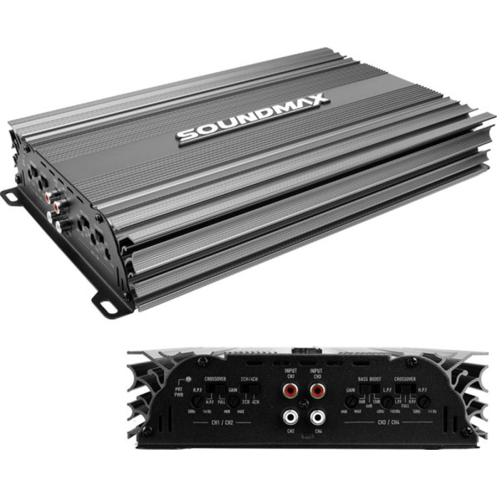 Soundmax Oto Anfi 3000W 4 Kanal Soundmax SX-2700.4 Docking Hoparlör Fiyatı