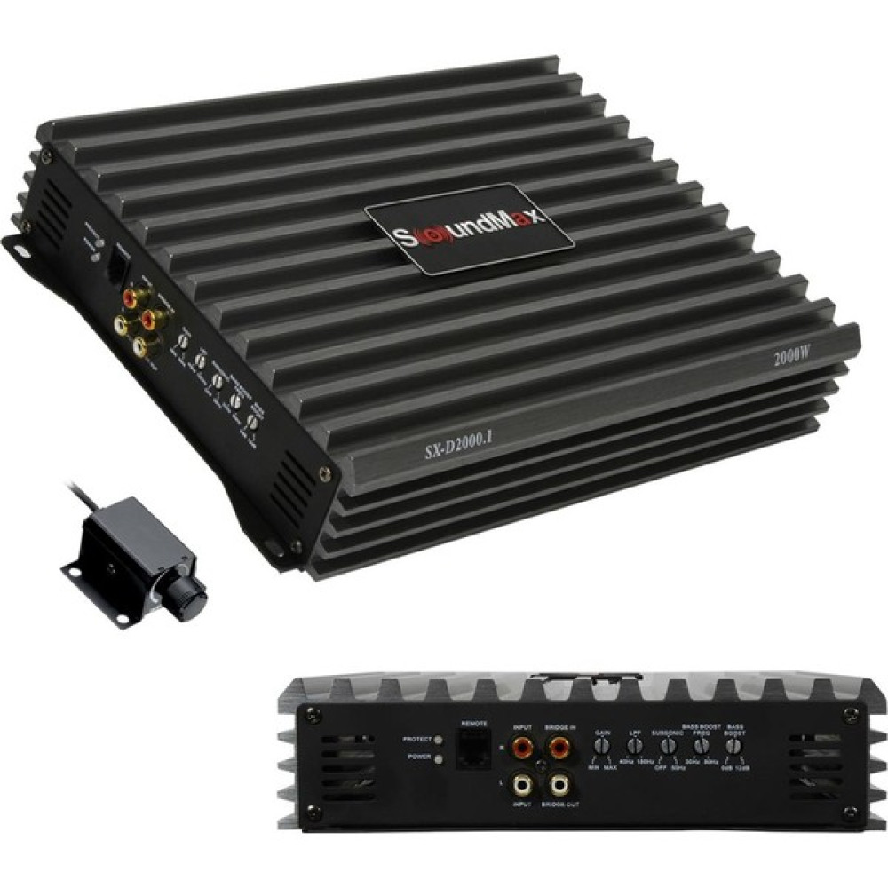 Soundmax Oto Anfi 5000W Mono Bass Control Soundmax SX-D2000.1 Oto Hoparlörleri & SubWoofer Fiyatı