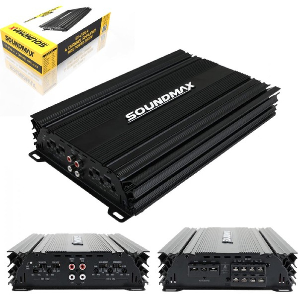Soundmax SX-2700.4 Oto Anfi Stereo 3000 Watt 4 Kanal Oto Boyaları Fiyatı