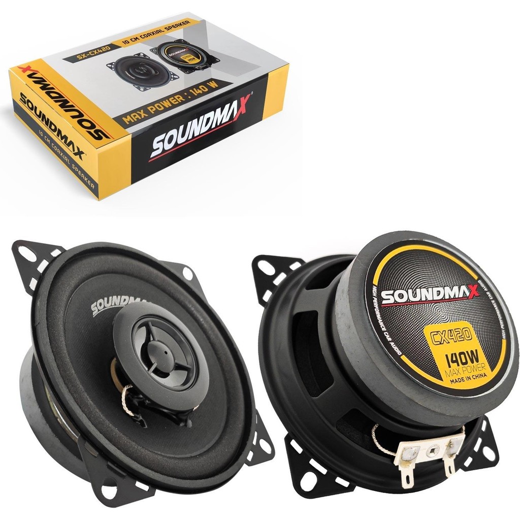 Soundmax SX-CX420 Oto Hoparlör 10CM 140 Watt Tweeterli 2 Adet Bluetooth Hoparlör Fiyatı