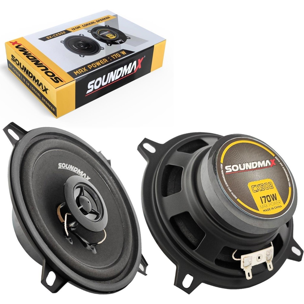Soundmax SX-CX502 Oto Hoparlör 13CM 170 Watt Tweeterli 2 Adet Bluetooth Hoparlör Fiyatı