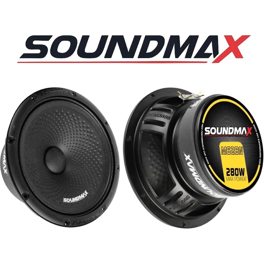 Soundmax SX-M62BN Çifti 560WAT-280W Rms Deprem Serisi 16 cm Oto Midrange Hoparlör SSD / Solid State Drive Fiyatı