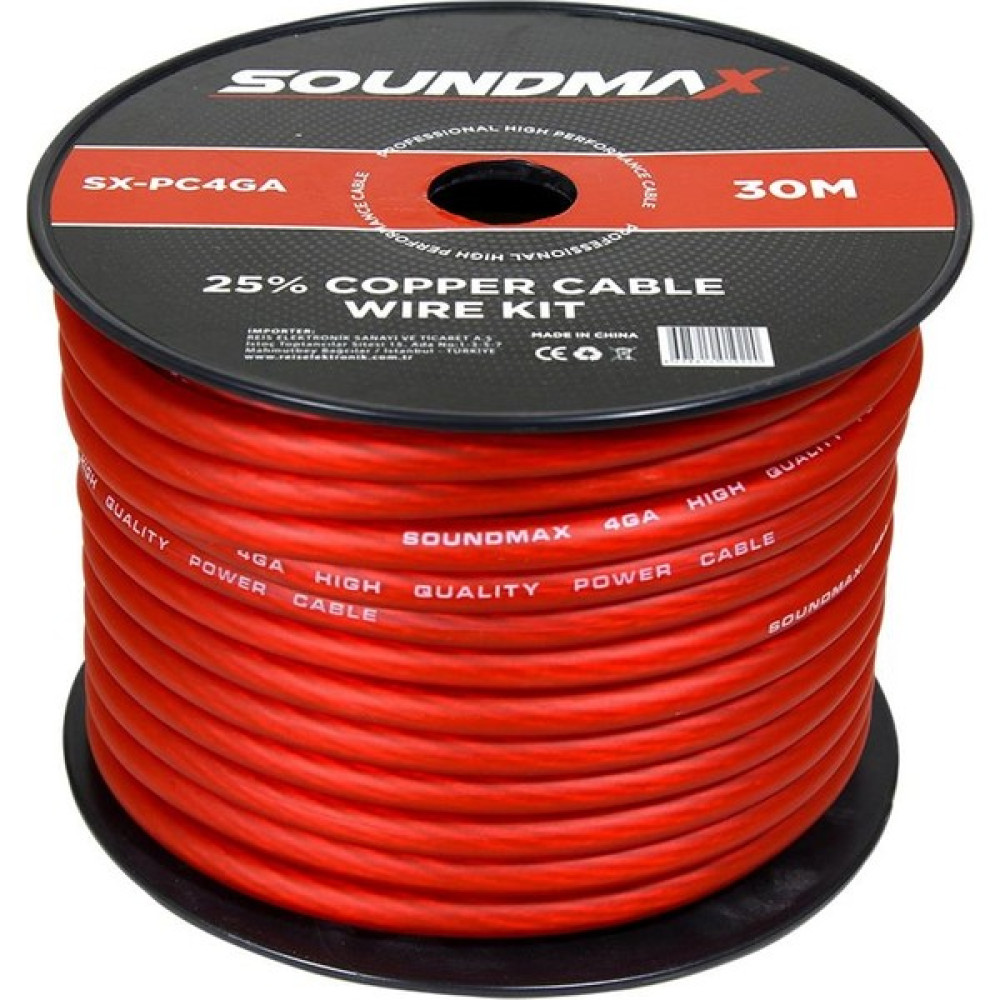 Soundmax SX-PC4GA 30M Profesyonel Amfi Kablosu Oto Elektroniği Fiyatı