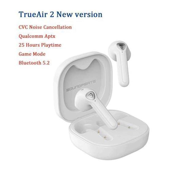 SoundPEATS TrueAir2 Beyaz Kablosuz Bluetooth V5.2 Kulaklık
