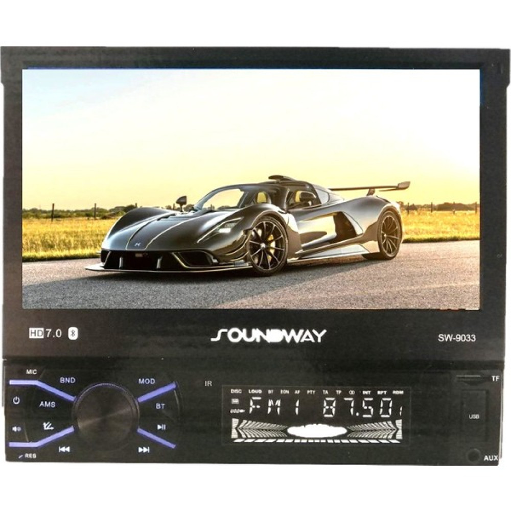 Soundway Sondway SW-9033 7 Inch Indash Teyp Bluetooth USB Sd Mirror Link Kumanda Oto Teypleri Fiyatı