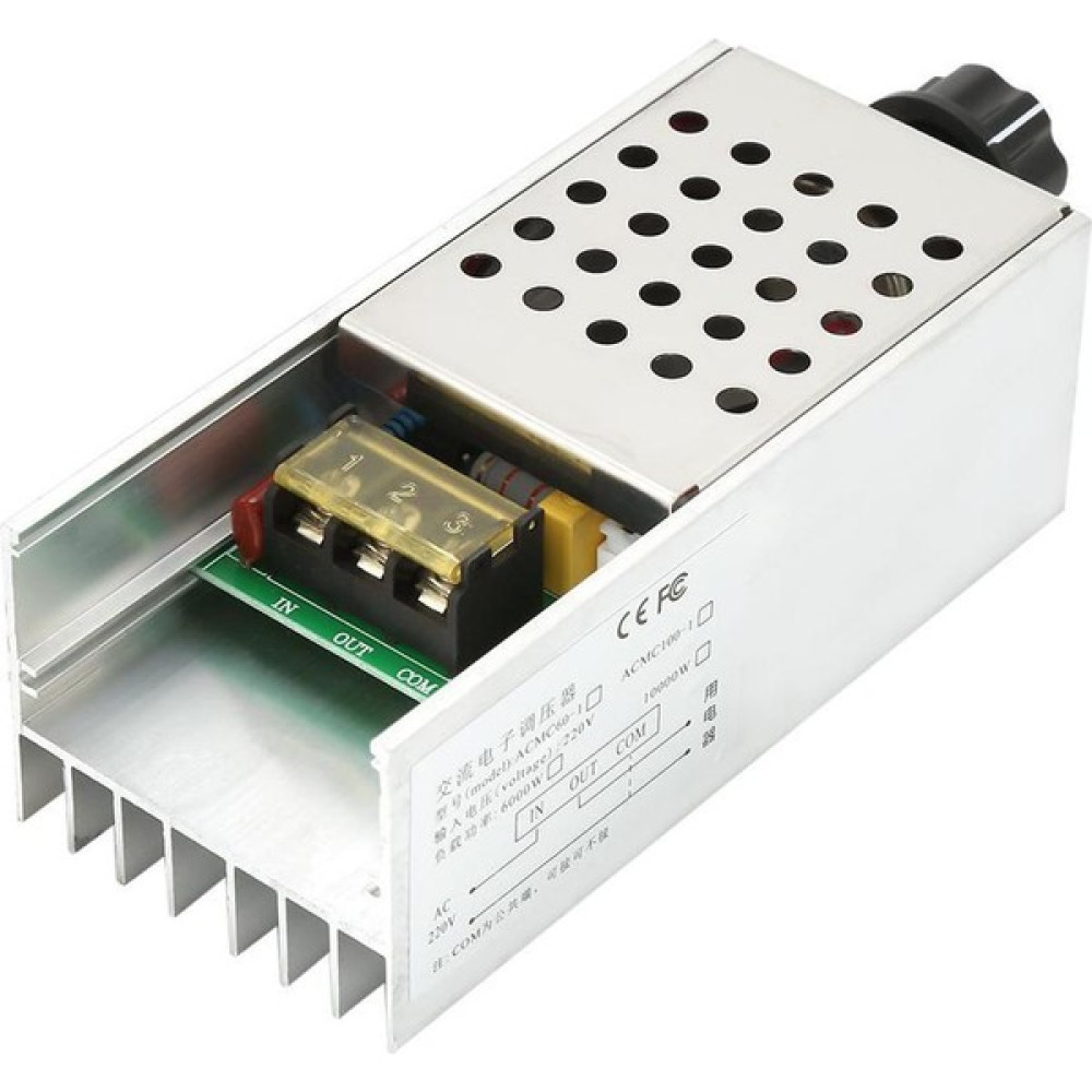 Sourcingasia 6000W Ac 220V Scr Elektrik Voltaj Regülatörü Dimmer Motor Hız Sıcaklık Kontrol Cihazı (Yurt Dışından) - Siyah - NA Prizler Fiyatı