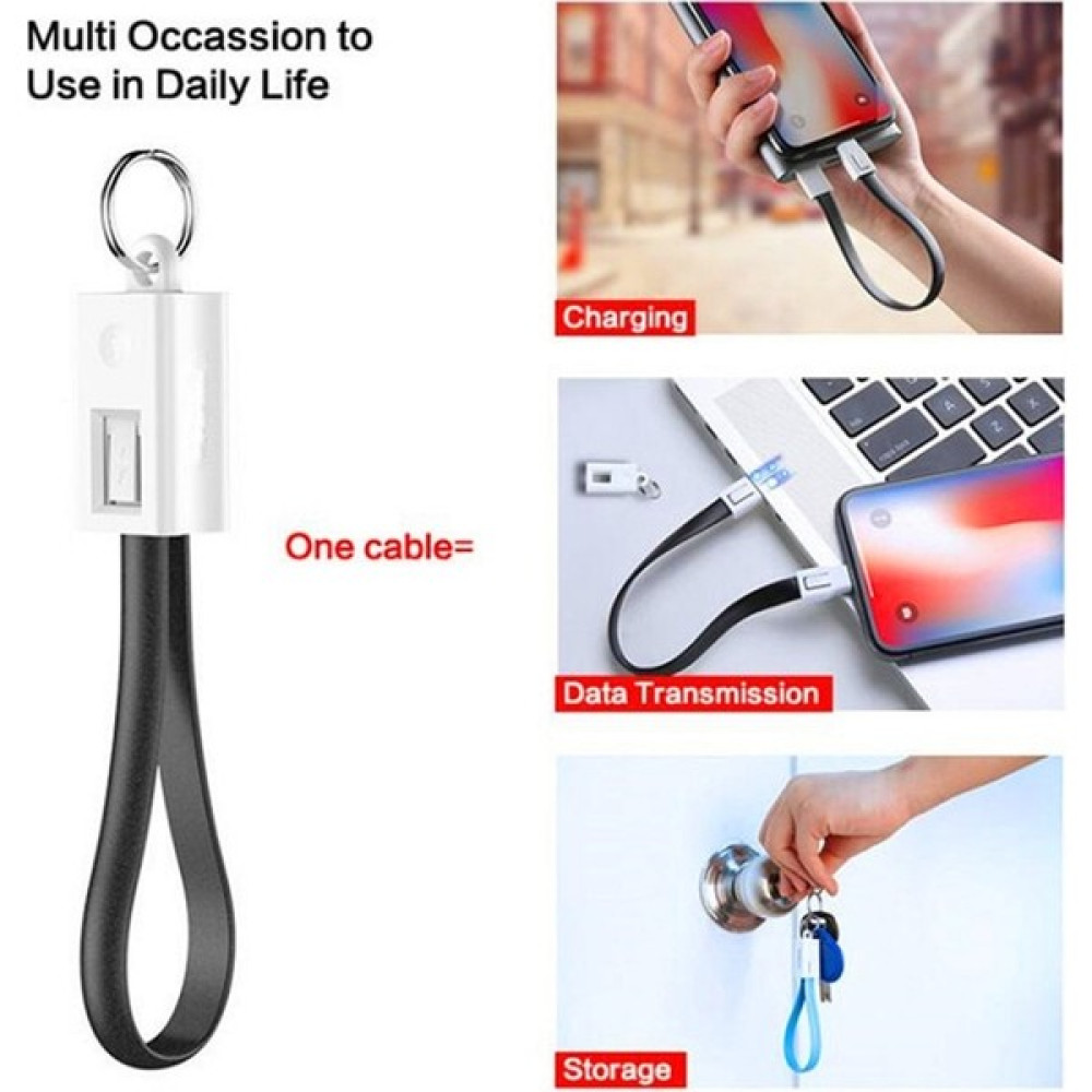 Sourcingasia Kısa Mini Anahtarlık USB Kablosu Hızlı Şarj Kablosu Mikro USB C Tipi C iPhone Ipod Android Şarj Cihazı Data Sync Şarj Kabloları Kablos... Cep Telefonu Şarj Cihazı Fiyatı