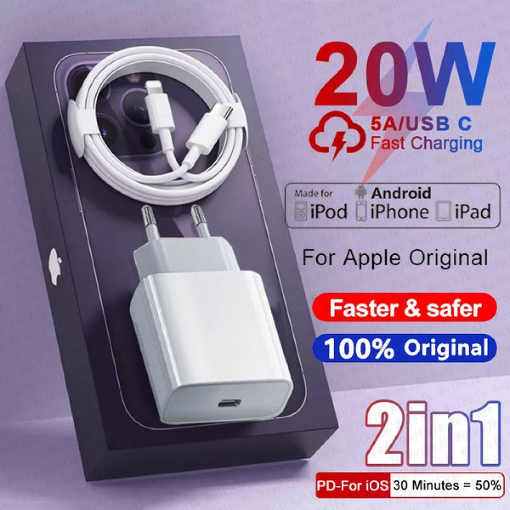 Sourcingasia Orijinal Pd 20W Hızlı Şarj Cihazı Apple iPhone 11 12 13 14 Pro Max Mini x Xs Xr 8 Artı Hızlı Adaptör USB C iPhone Şarj Kablosu (Yurt D... Cep Telefonu Şarj Cihazı Fiyatı