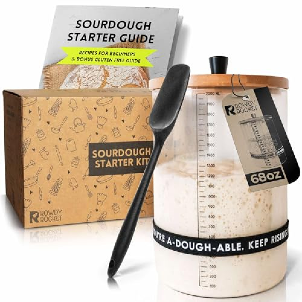 Sourdough Starter Kit with 68oz Jar for Large Batches of Regular and Gluten Free Baking - Perfect for Experienced Microbakers Who Love to Bake More Toasters Fiyatı